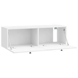 Nástěnná TV skříň Bílá s vysokým leskem 98 x 31 x 30 cm - obrázek 5