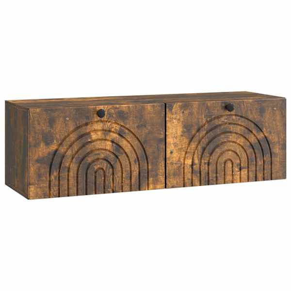 vidaXL Rippuv TV kapp Suitsutatud tamm 98 x 31 x 30 cm Tehispuit