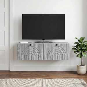 Nástěnná TV skříň Šedá sonoma 98 x 31 x 30 cm Kompozitní dřevo - obrázek 1