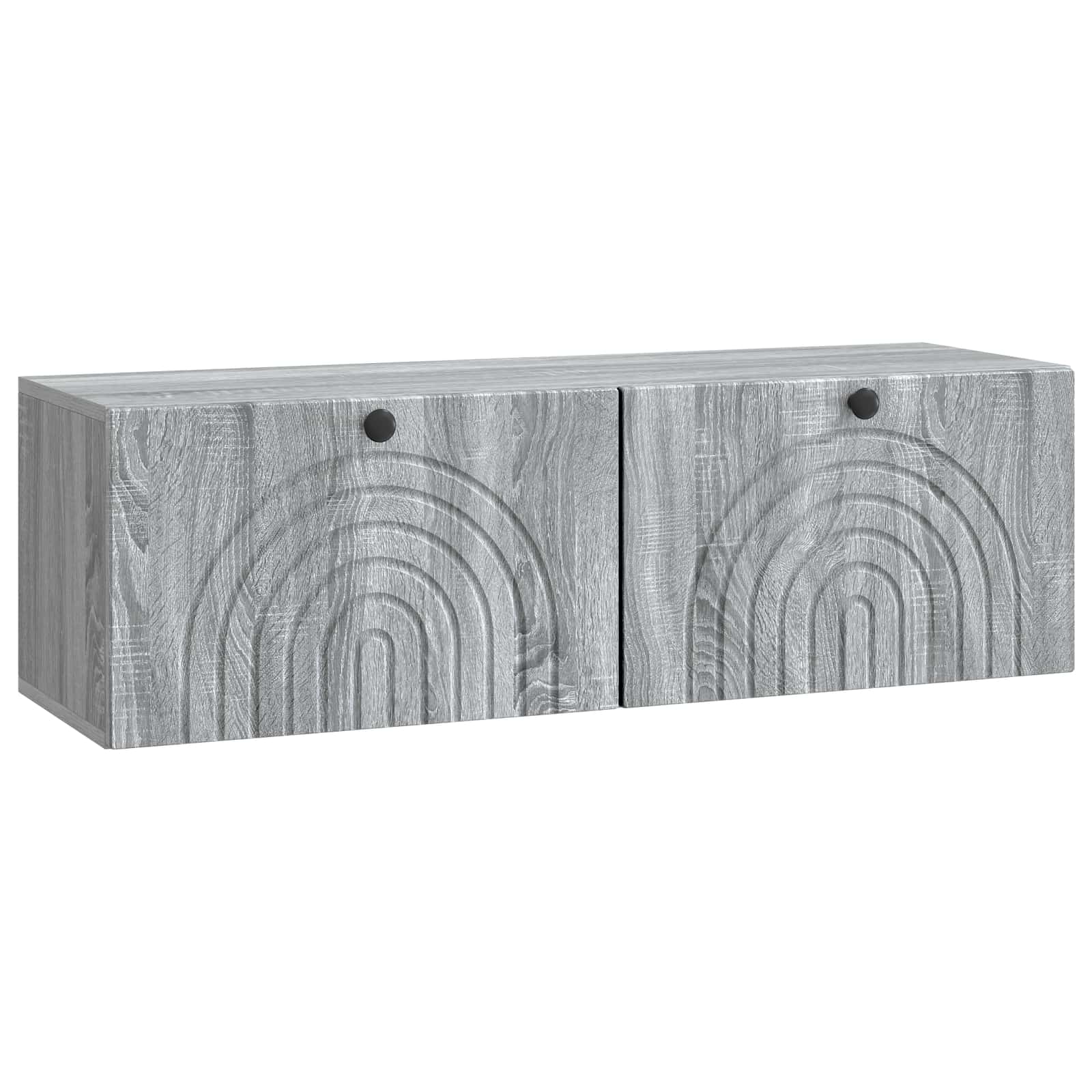 Seinälle asennettava TV-kaappi Harmaa sonoma 98 x 31 x 30 cm