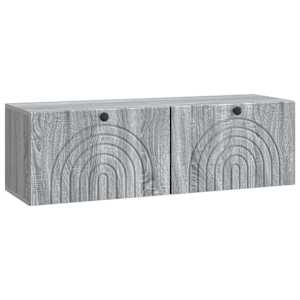 Nástěnná TV skříň Šedá sonoma 98 x 31 x 30 cm Kompozitní dřevo - obrázek 2