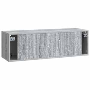 Nástěnná TV skříň Šedá sonoma 98 x 31 x 30 cm Kompozitní dřevo - obrázek 8