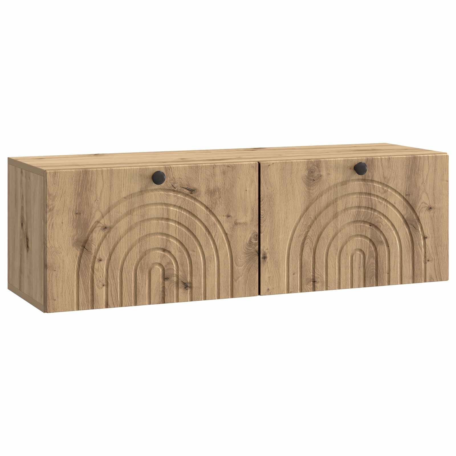 vidaXL Oglindă TV montată pe perete Stejar Artizanal 98 x 31 x 30 cm