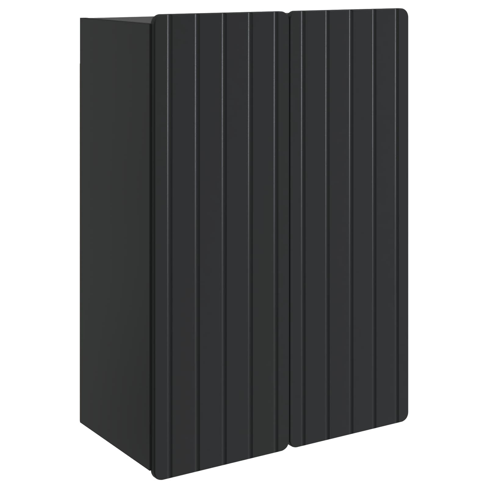 Omara za steno Črna 66 x 34,5 x 92 cm Inženirski les
