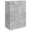 vidaXL Seinale kinnitatav kapp Betoonhall 66 x 34,5 x 92 cm Tehispuit