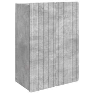 Omara za steno Betonsko siva 66 x 34,5 x 92 cm Inženirski les