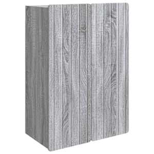 Omara za steno Siva Sonoma 66 x 34,5 x 92 cm Inženirski les