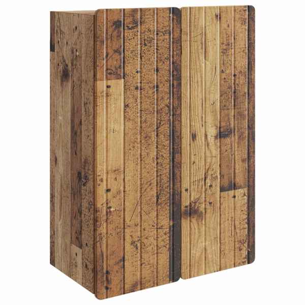 vidaXL Seinale kinnitatav kapp Vana puit 66 x 34,5 x 92 cm Tehispuit