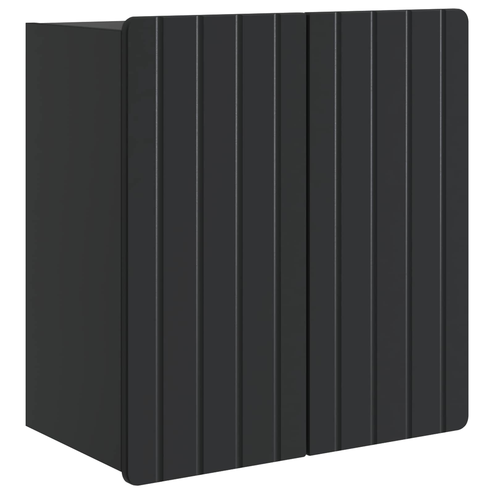 vidaXL Dulap montat pe perete Negru 59 x 31 x 64 cm Lemn prelucrat