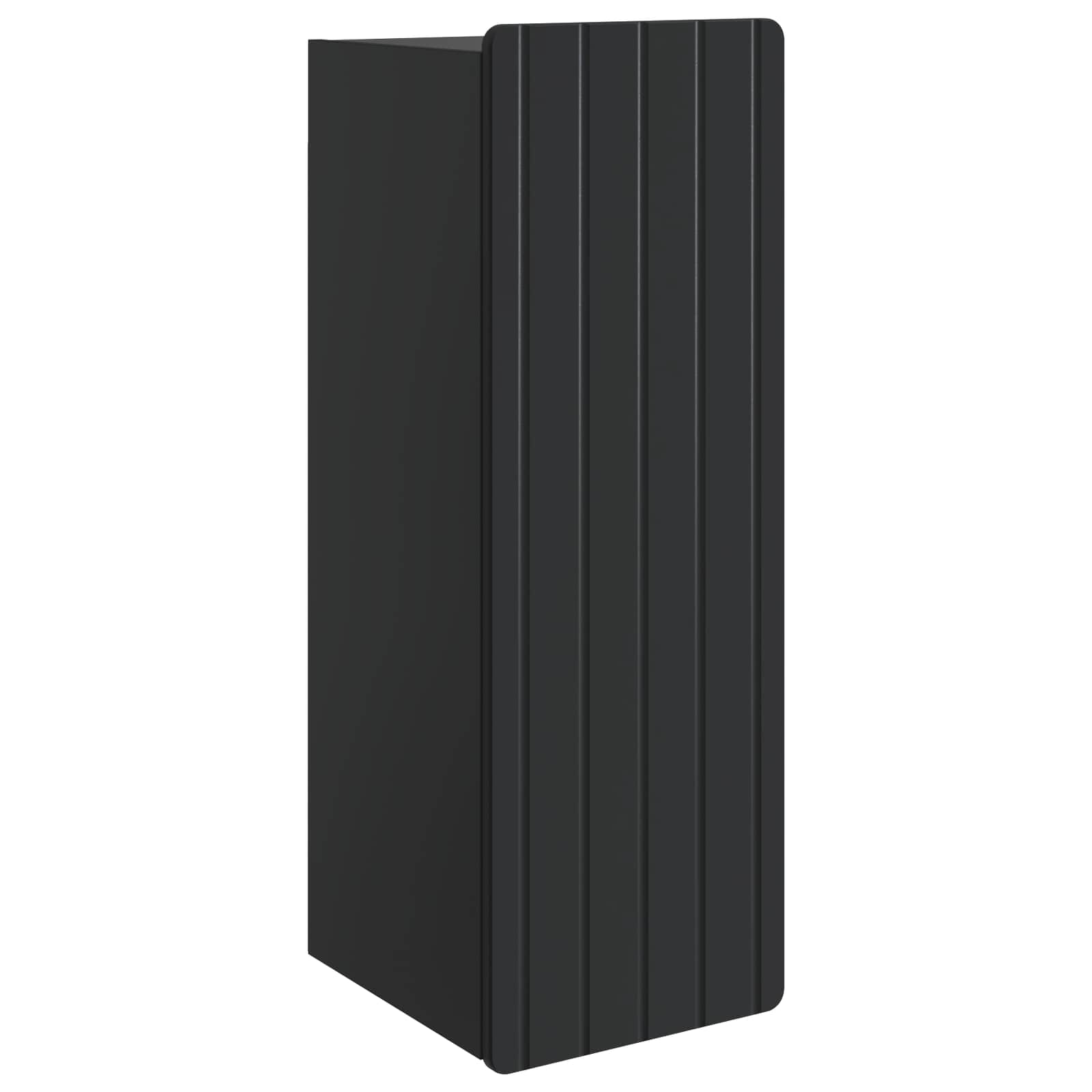 vidaXL Dulap montat pe perete Negru 33 x 34,5 x 94 cm Lemn prelucrat