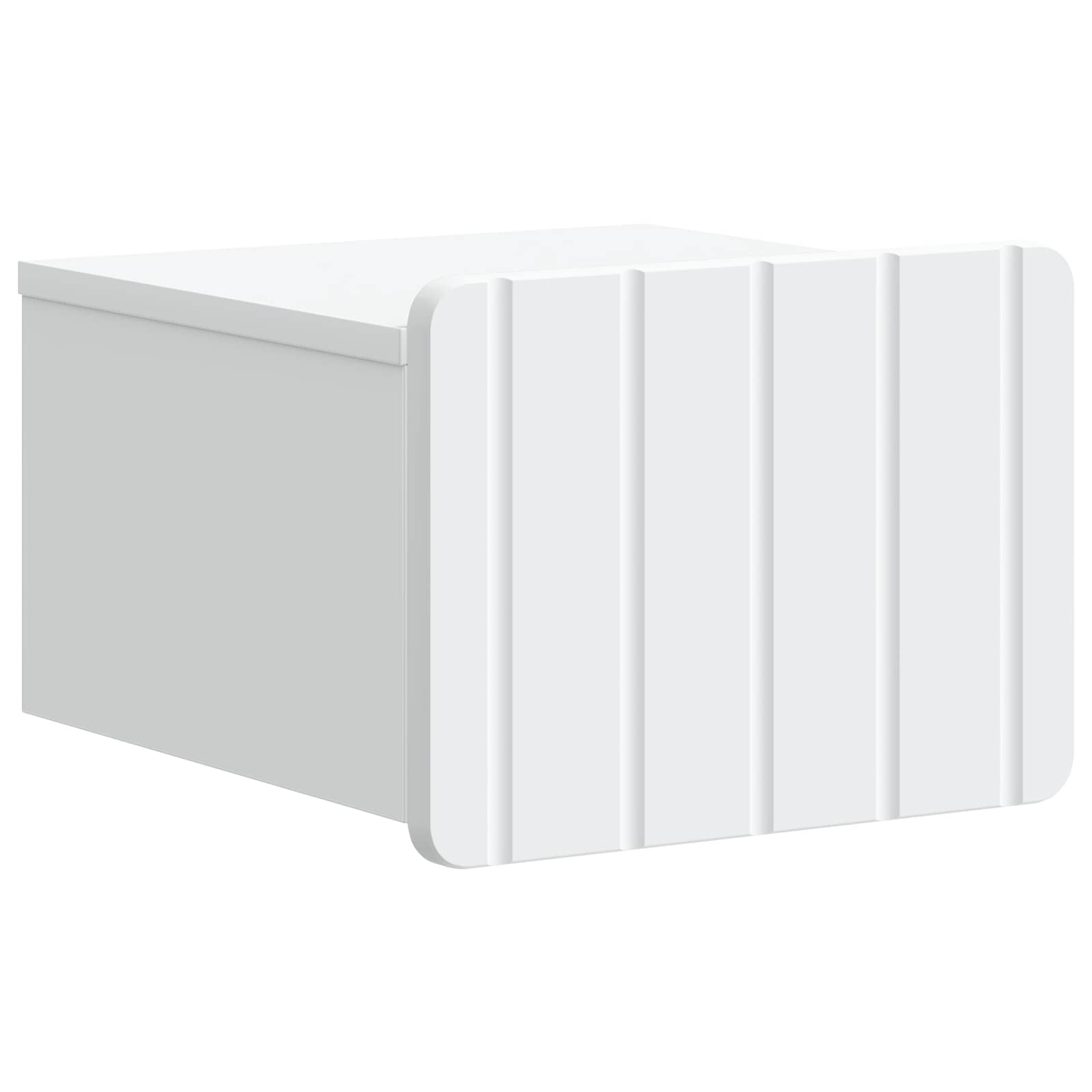 vidaXL Dulap de noapte suspendat Alb 33 x 34,5 x 24 cm Lemn prelucrat