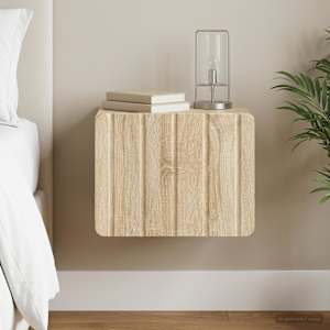 Stenski nočni omarici s predalom Sonoma hrast 33 x 34,5 x 24 cm