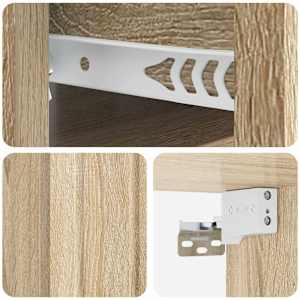 Nástěnný noční stolek 2 pcs Dub sonoma 33 x 34,5 x 24 cm - obrázek 8