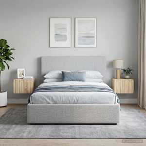 Stenski nočni omarici 2 kos Sonoma hrast 33 x 34,5 x 24 cm