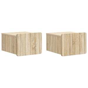 Nástěnný noční stolek 2 pcs Dub sonoma 33 x 34,5 x 24 cm - obrázek 1