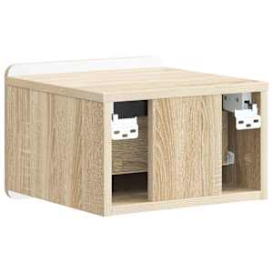 Nástěnný noční stolek 2 pcs Dub sonoma 33 x 34,5 x 24 cm - obrázek 7
