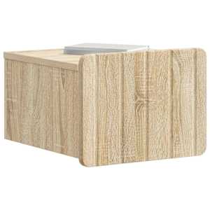 Nástěnný noční stolek 2 pcs Dub sonoma 33 x 34,5 x 24 cm - obrázek 2