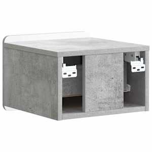 Nástěnný noční stolek 2 pcs Betonově šedá 33 x 34,5 x 24 cm - obrázek 7