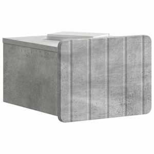 Nástěnný noční stolek 2 pcs Betonově šedá 33 x 34,5 x 24 cm - obrázek 2