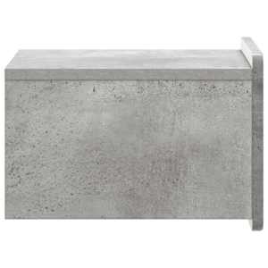 Nástěnný noční stolek 2 pcs Betonově šedá 33 x 34,5 x 24 cm - obrázek 6