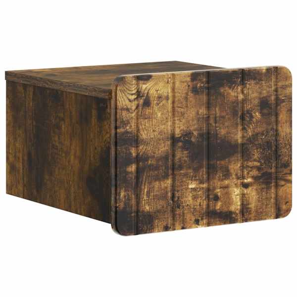 vidaXL Seinale kinnitatav &ouml;&ouml;tis Suitsutatud tamm 33 x 34,5 x 24 cm
