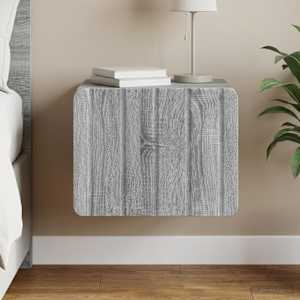 Stenski nočni omarici s predalom Siva Sonoma 33 x 34,5 x 24 cm