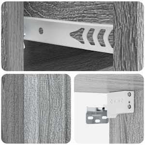 Nástěnný noční stolek 2 pcs Šedá sonoma 33 x 34,5 x 24 cm - obrázek 10