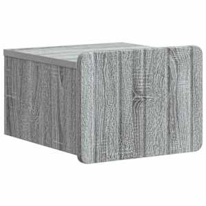 Nástěnný noční stolek 2 pcs Šedá sonoma 33 x 34,5 x 24 cm - obrázek 5