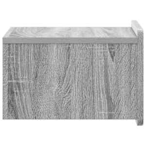 Nástěnný noční stolek 2 pcs Šedá sonoma 33 x 34,5 x 24 cm - obrázek 8