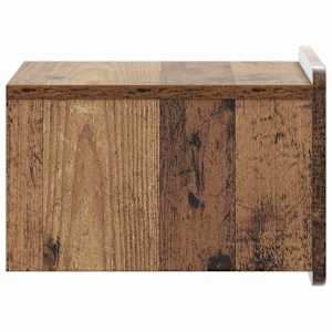 Nástěnný noční stolek 2 pcs Staré dřevo 33 x 34,5 x 24 cm - obrázek 6