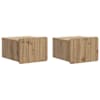 vidaXL Seinale kinnitatav &ouml;&ouml;tis 2 tk Artisan tamm 33 x 34,5 x 24 cm