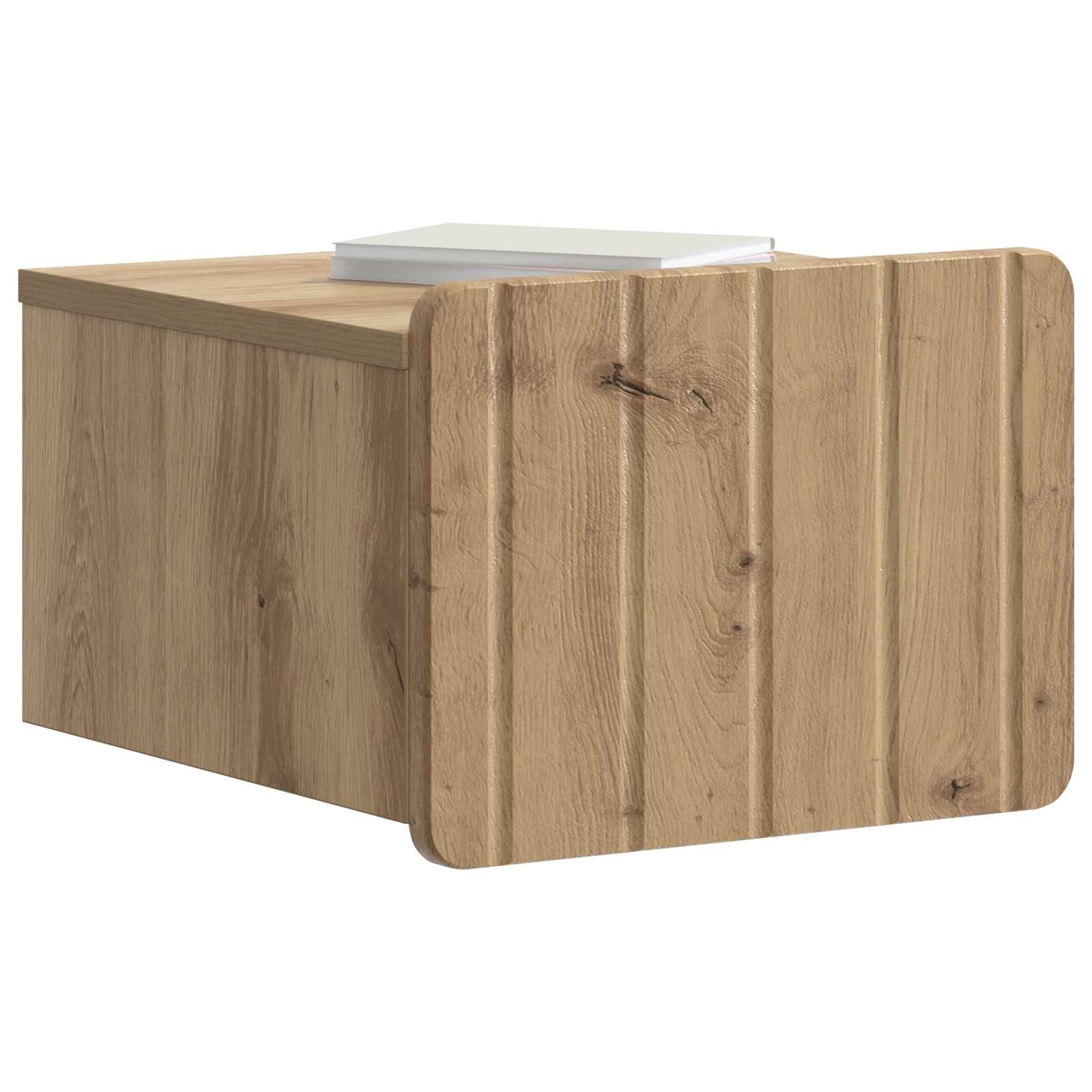 Seinälle Kiinnitettävä Yöpöytä 2 pcs Artisaanitammi
