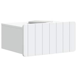 Nástěnný noční stolek se zásuvkou 2 pcs Bílá 49 x 34,5 x 24 cm - obrázek 3
