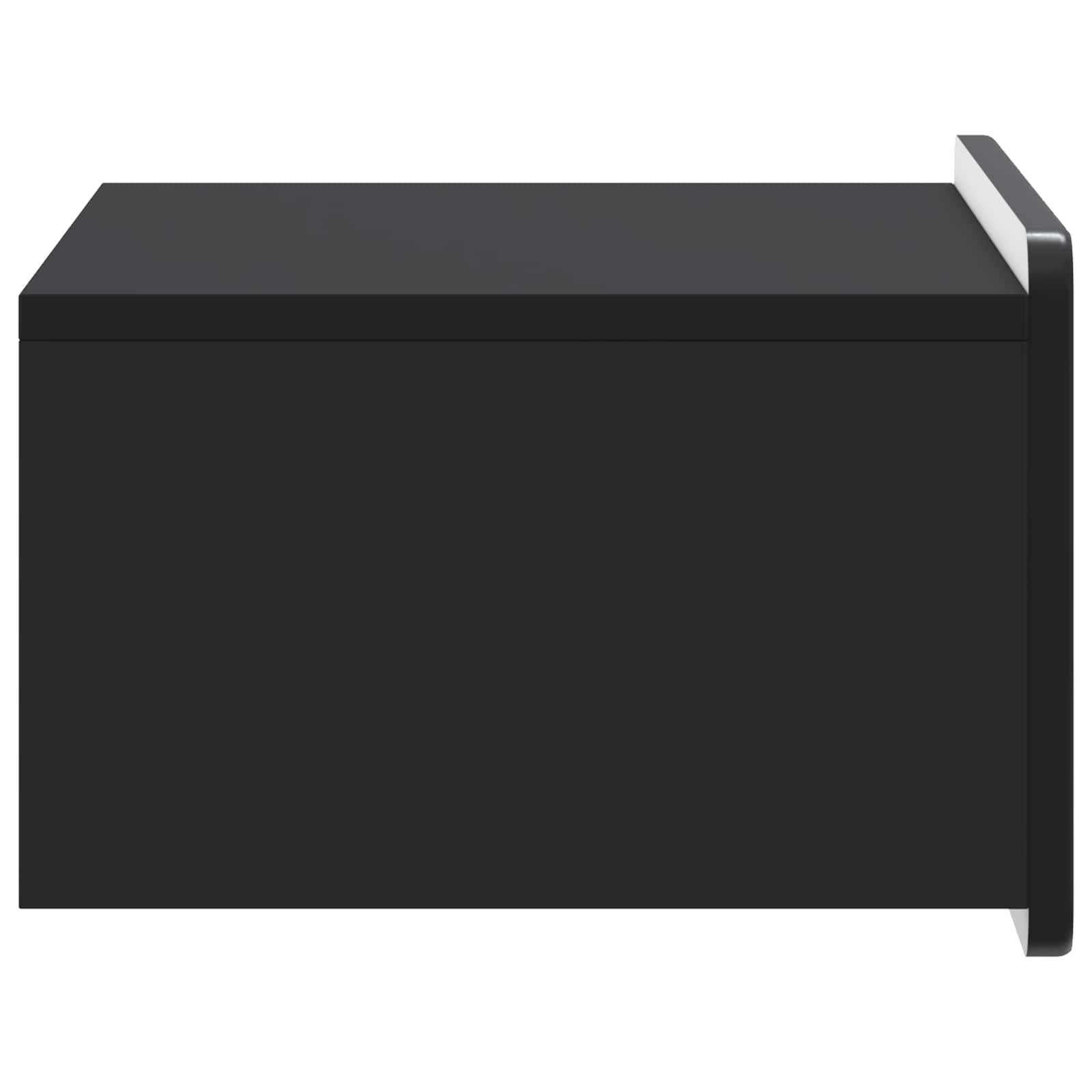 Stenski nočni omarici s predalom 2 pcs Črna 49 x 34,5 x 24 cm - slika 6