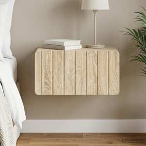 Stenski nočni omarici s predalom Sonoma hrast 49 x 34,5 x 24 cm