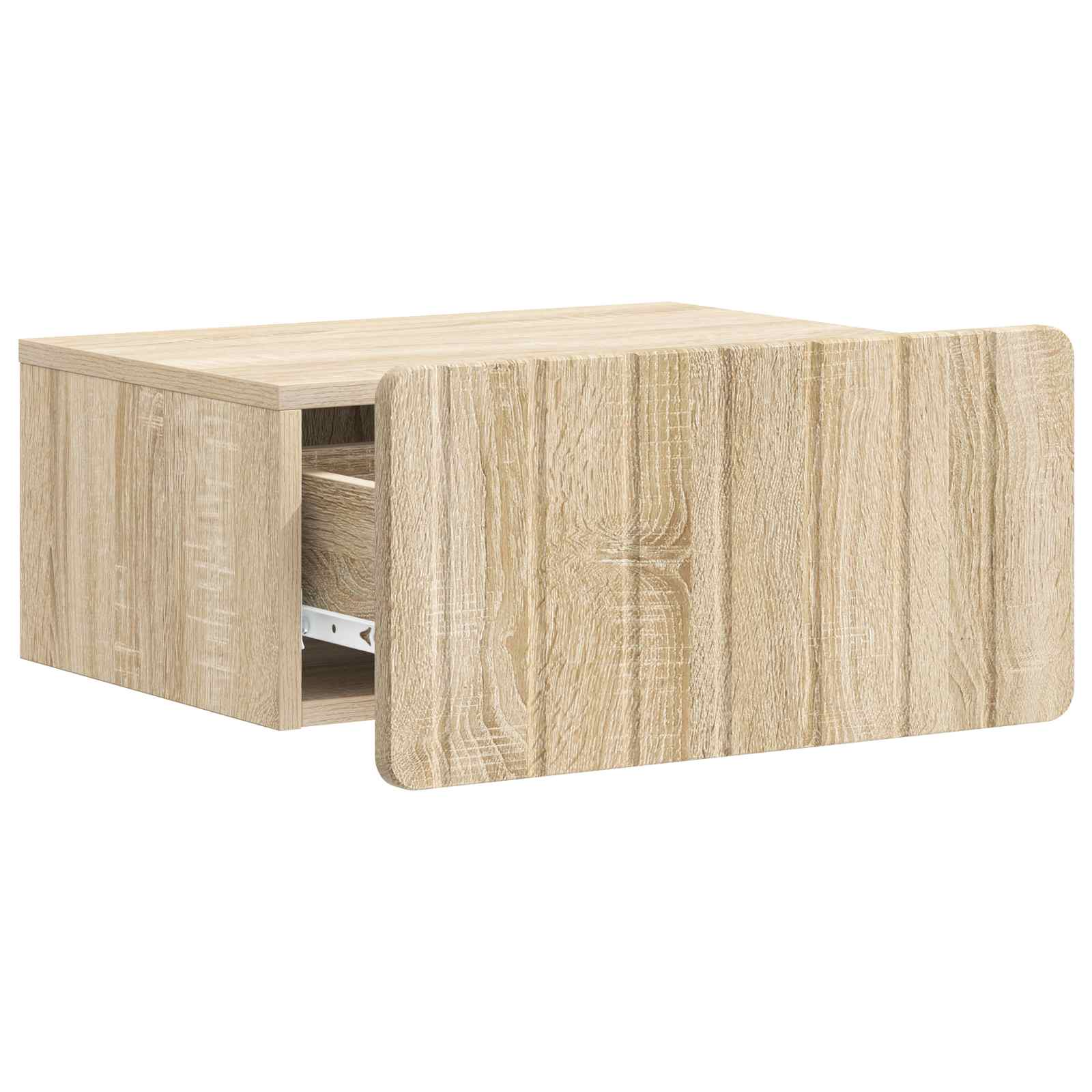 Stenski nočni omarici s predalom Sonoma hrast 49 x 34,5 x 24 cm - slika 3