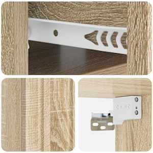 Nástěnný noční stolek 2 pcs Dub sonoma 49 x 34,5 x 24 cm - obrázek 10