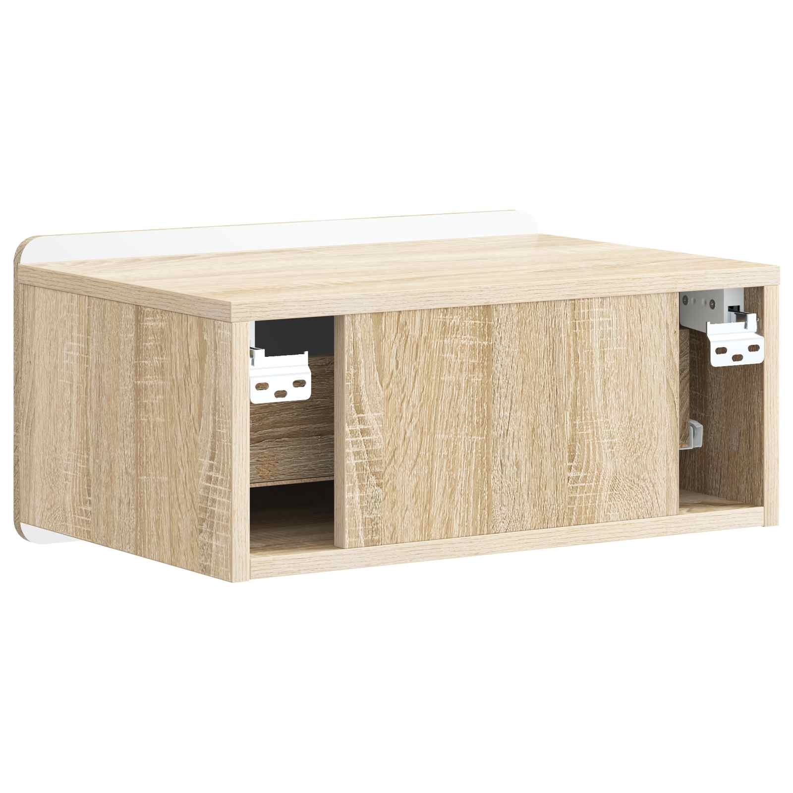 Stenski nočni omarici 2 pcs Sonoma hrast 49 x 34,5 x 24 cm - slika 7