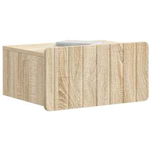 Nástěnný noční stolek 2 pcs Dub sonoma 49 x 34,5 x 24 cm - obrázek 3