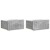 vidaXL Seinale kinnitatav &ouml;&ouml;tis 2 tk Betoonhall 49 x 34,5 x 24 cm
