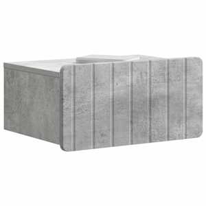 Nástěnný noční stolek 2 pcs Betonově šedá 49 x 34,5 x 24 cm - obrázek 3