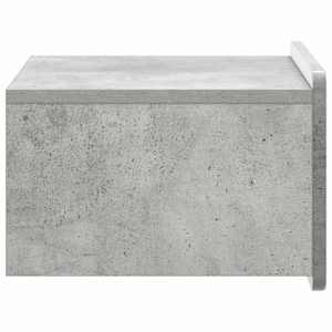 Nástěnný noční stolek 2 pcs Betonově šedá 49 x 34,5 x 24 cm - obrázek 8