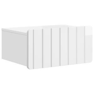 vidaXL Seinale kinnitatav &ouml;&ouml;tis K&otilde;rgl&auml;ikega valge 49 x 34,5 x 24 cm