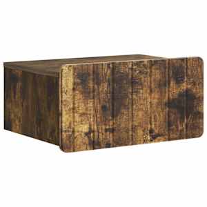 Nástěnný noční stolek 2 pcs Kouřový dub 49 x 34,5 x 24 cm - obrázek 5