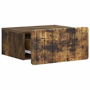 Nástěnný noční stolek 2 pcs Kouřový dub 49 x 34,5 x 24 cm - obrázek 6
