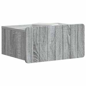 Nástěnný noční stolek 2 pcs Šedá sonoma 49 x 34,5 x 24 cm - obrázek 3