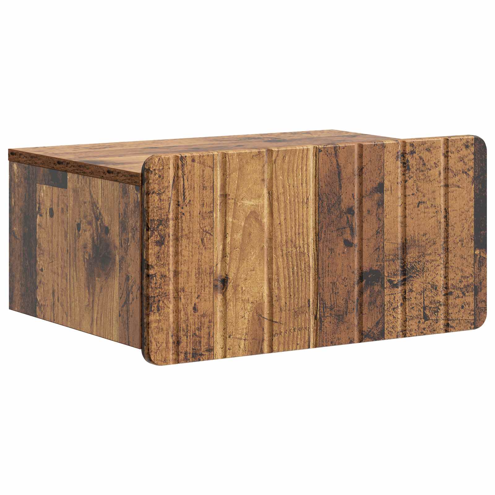 vidaXL Dulap de noapte suspendat Lemn vechi 49 x 34,5 x 24 cm