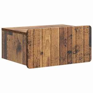 Nástěnný noční stolek 2 pcs Staré dřevo 49 x 34,5 x 24 cm - obrázek 5