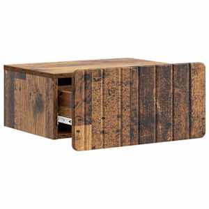 Nástěnný noční stolek 2 pcs Staré dřevo 49 x 34,5 x 24 cm - obrázek 6