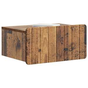 Nástěnný noční stolek 2 pcs Staré dřevo 49 x 34,5 x 24 cm - obrázek 3